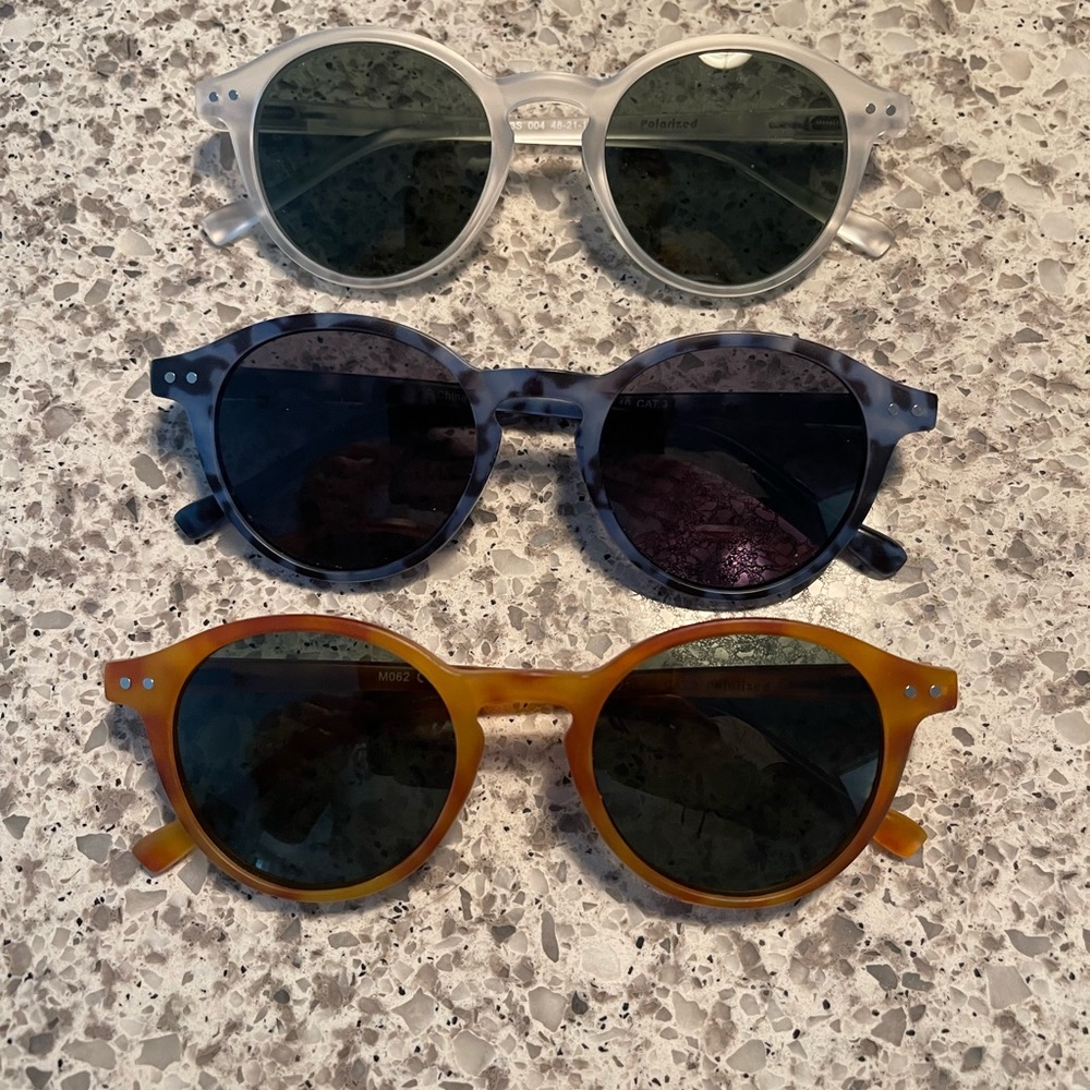 Set of 3 Sunglasses (smaller frame size)